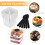 50 Sets Thickened Pet Cupcake Cups With Lid Spoon Fork 5