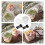 50 Sets Thickened Pet Cupcake Cups With Lid Spoon Fork 8