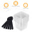 50 Sets Thickened Pet Cupcake Cups With Lid Spoon Fork 4