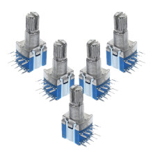 5-teiliger Metall Drehwahlschalter mit für Audio, Industrie, Geräte