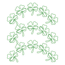 20Stück Shamrock-Förmige Büroklammern Grün Für Büro Schule Zuhause