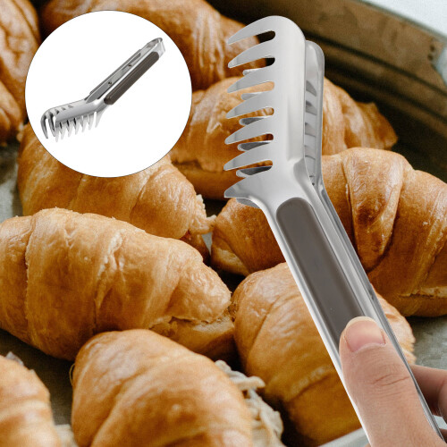 1 Nudelzange Für Lebensmittel, Buffet- (Silber) 1