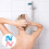 2 silikon langbadetuch peeling blau rosa 8