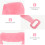 2 silikon langbadetuch peeling blau rosa 3