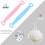 2 silikon langbadetuch peeling blau rosa 10