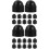 40 Pcs Screw End Cap Exposed Bolt Dome Nut Protective Cover 7