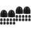40 Pcs Screw End Cap Exposed Bolt Dome Nut Protective Cover 6