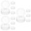 12 Pcs Empty Eyeshadow Pans Plastic Makeup Palettes 9