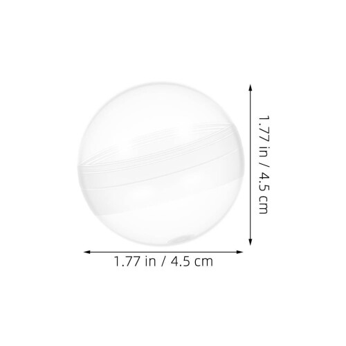 100Pcs Clear Fillable Vending Machine - Plastic Balls 1