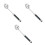 3Pcs Stainless Steel Kitchen Utensils With Vacuum Handle - Pasta Server 2