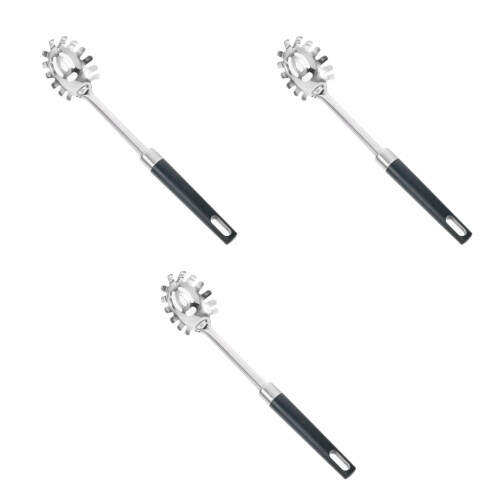 3Pcs Stainless Steel Kitchen Utensils With Vacuum Handle - Pasta Server 1