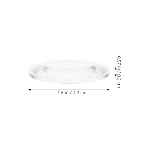 10Stück Konvexe Transparente Optische Für Experimente 1