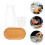 1 Set Bettseitige Wasserkaraffe Mit Tablett, , Transparent 5