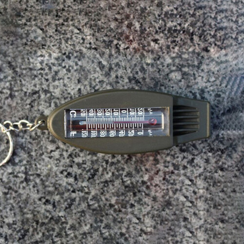 2-teiliges 4-in-1-Set: Pfeife mit Kompass, Thermometer, Lupe 1