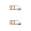 2 Pcs Cutlery Storage Rack Ceramic Marbling Tableware Canister 8