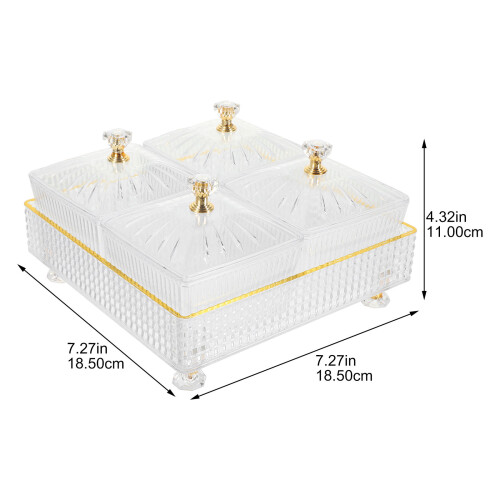 1 Set Unterteilte Servierplatten Mit Tablett Für 1