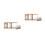 2 Pcs Cutlery Storage Rack Ceramic Marbling Tableware Canister 4