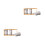 2 Pcs Cutlery Storage Rack Ceramic Marbling Tableware Canister 6