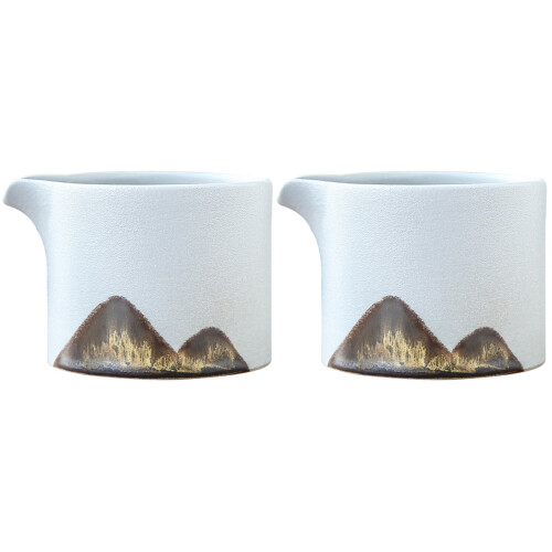 2 Pcs Japanese Style Ceramic Tea Pitcher Home Tea Dispenser Set 1
