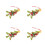 4Pcs Creative Christmas Tree Stocking Clay Pendant Holiday Decorations 7