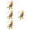 4Pcs Creative Christmas Tree Stocking Clay Pendant Holiday Decorations 10