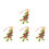 4Pcs Creative Christmas Tree Stocking Clay Pendant Holiday Decorations 9
