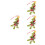 4Pcs Creative Christmas Tree Stocking Clay Pendant Holiday Decorations 5