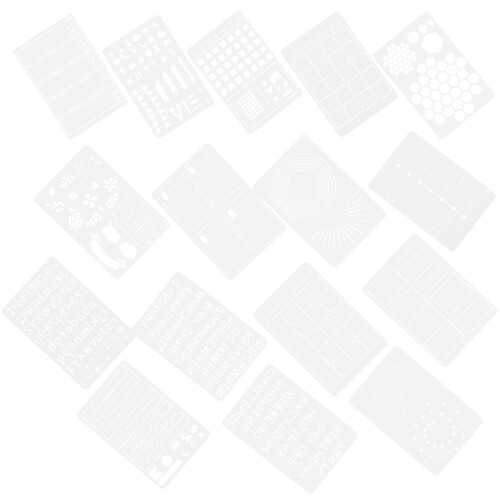 32 Pcs Hollow-Out Stencil Templates For Journal Drawing And Graffiti 1