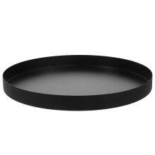 2Pcs Round Stainless Steel Serving Tray For Makeup Jewelry