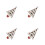 4 Pcs Christmas Tree Brooch Rhinestone Costume Accessory 9
