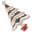 4 Pcs Christmas Tree Brooch Rhinestone Costume Accessory 3