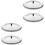 4 Pcs Leak-Proof Water Cup Lids Dust-Proof Mug Covers 5