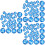 60 Pcs 12-Constellation Pattern Glass Cabochons Zodiac Domes 6