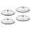 4 Pcs Leak-Proof Water Cup Lids Dust-Proof Mug Covers 6