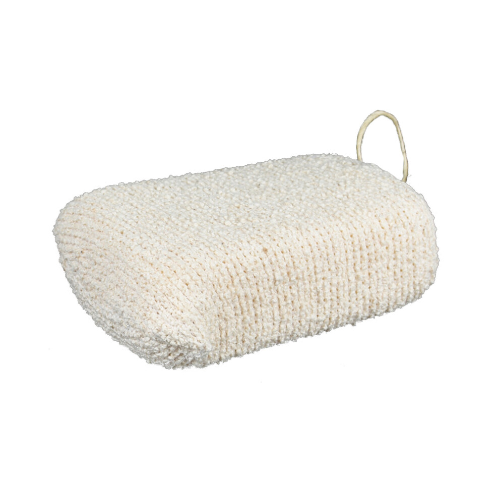 Happyyami 3 Pcs Bathing Shower Sponge Brush Body Exfoliating Scrubber Hemp