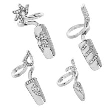 1 set 4 nagelverlängerungen mit , allover, verschiedene größen