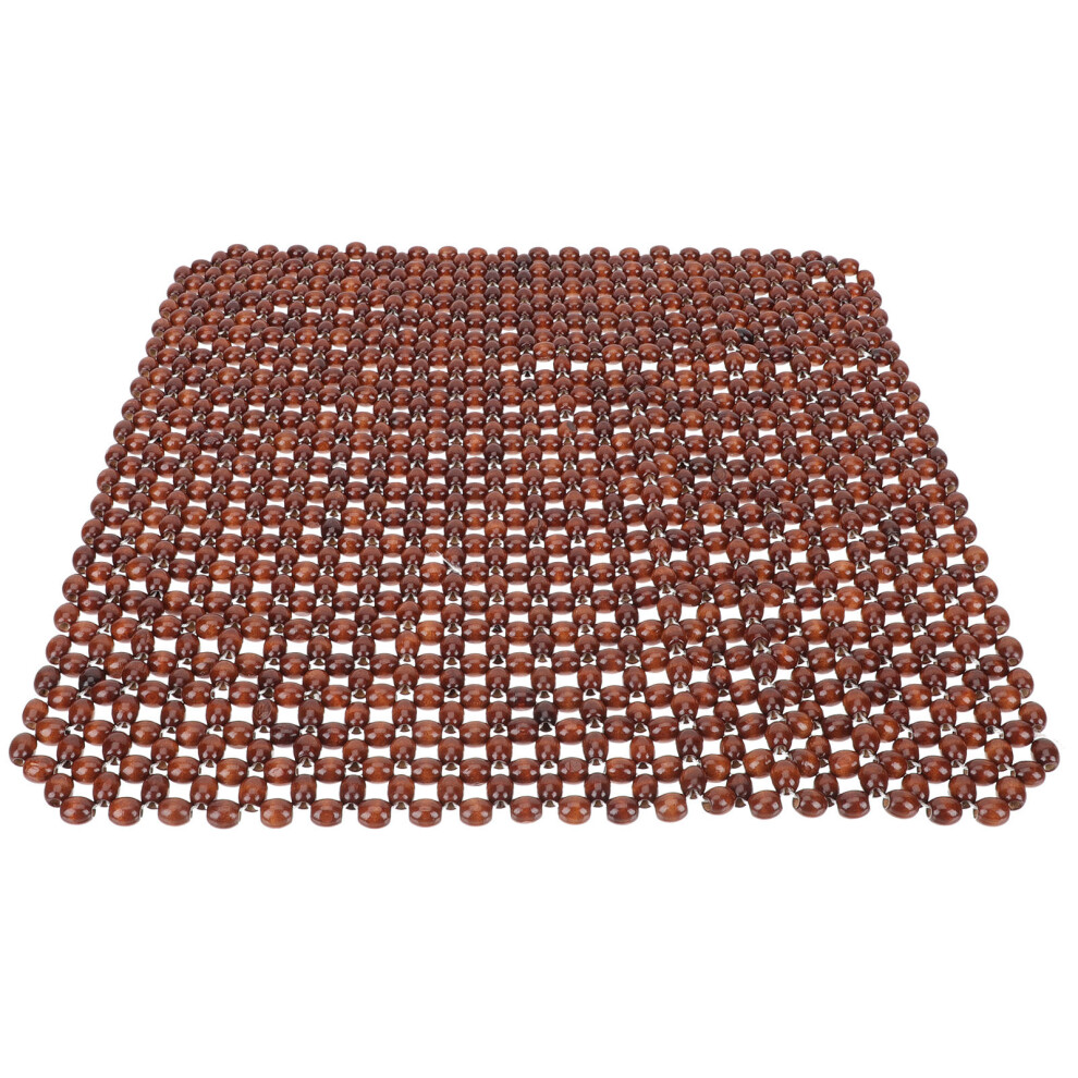 2Pcs Beaded Car Seat Cushion Durable Wooden Bead Cooling Pad 032265246589