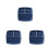3Pcs 10 Inch Bone China Square Plate With Three Compartments Dark Blue 4
