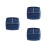 3Pcs 10 Inch Bone China Square Plate With Three Compartments Dark Blue 3