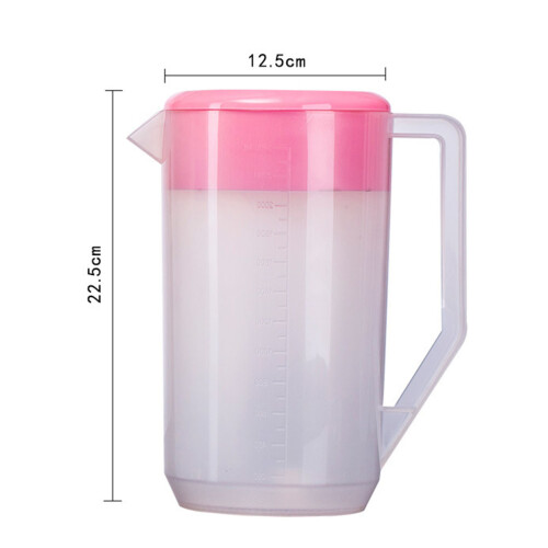 Messkännchen Mit Und Deckel Hitzebeständig 4000ml Pink 2