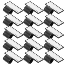 15Stk Namensschilder -Ausweisclips Aus