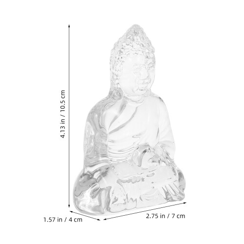 Minimalistische Kristall Buddha Statue Für Schreibtisch Oder Eingang 2