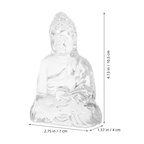 Minimalistische Kristall Buddha Statue Für Schreibtisch Oder Eingang 1