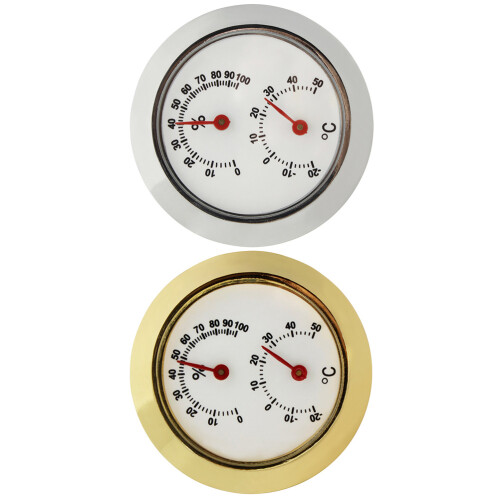 8 Pcs Round Hygrometer Mini Humidity Meter For Guitar Care 2