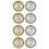 8 Pcs Round Hygrometer Mini Humidity Meter For Guitar Care 10