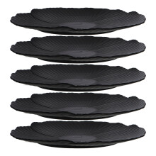 5Stk Blütenförmiges Teller Set – Unzerbrechlich Kunststoff Für Steak