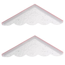 2 duschspritzschutz 8,84x7,66 zoll für eckdusche badewanne