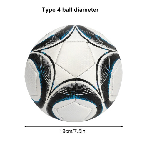 Premium Double Layer PVC Soccer Ball Size 4 for Training Blue 1