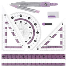 1 set zeichenlineal mit und winkelmesser für kinder