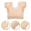 waschbare dünne achselpads für schweißschutz beige 2